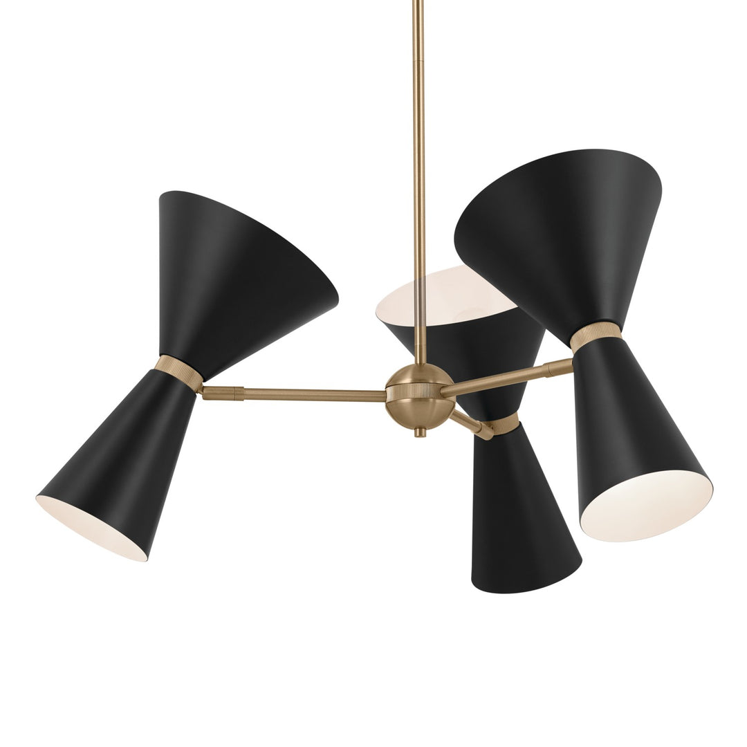 Kichler Canada - 52565CPZBK - Six Light Chandelier - Phix - Champagne Bronze