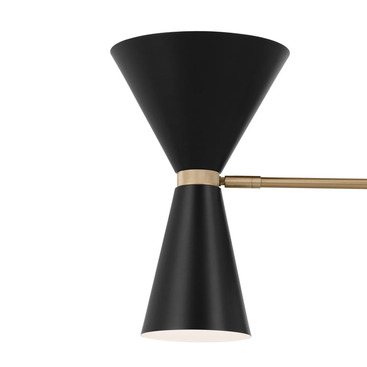 Kichler Canada - 52565CPZBK - Six Light Chandelier - Phix - Champagne Bronze