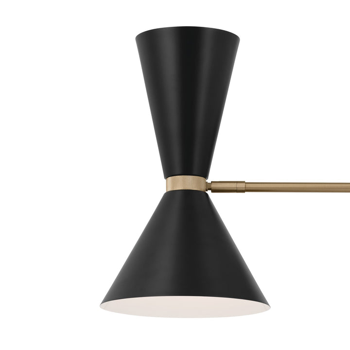Kichler Canada - 52565CPZBK - Six Light Chandelier - Phix - Champagne Bronze