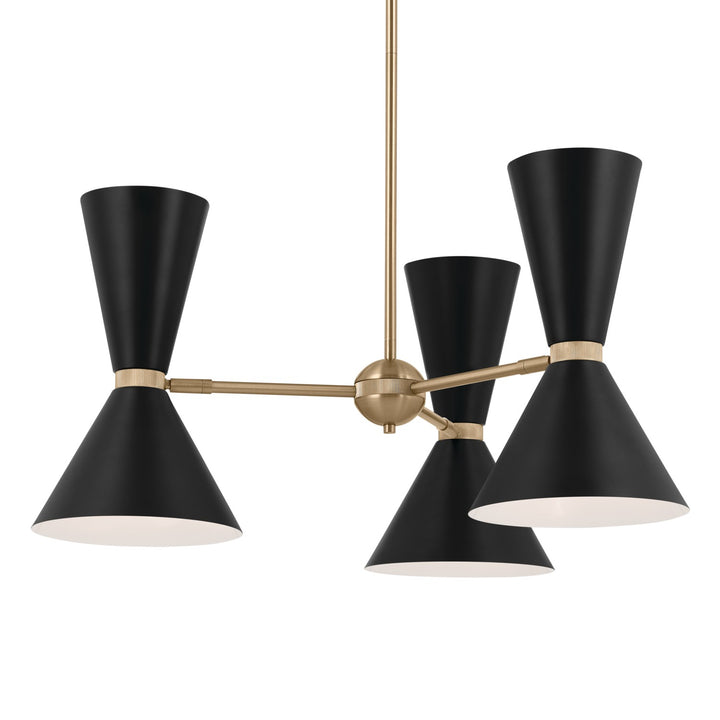 Kichler Canada - 52565CPZBK - Six Light Chandelier - Phix - Champagne Bronze