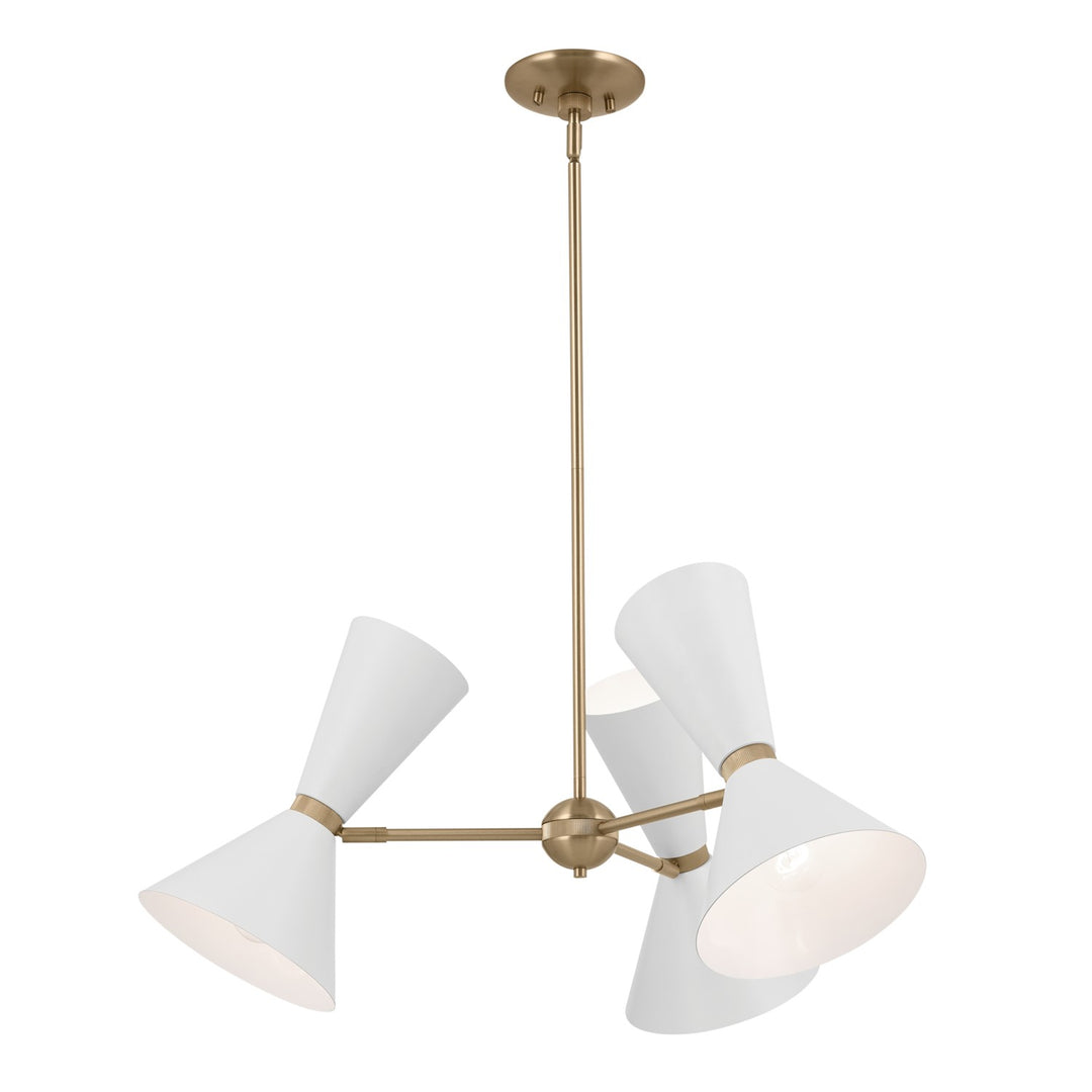 Kichler Canada - 52565CPZWH - Six Light Chandelier - Phix - Champagne Bronze