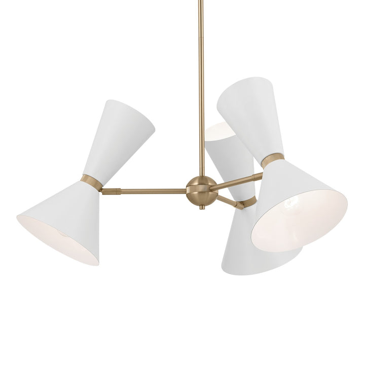 Kichler Canada - 52565CPZWH - Six Light Chandelier - Phix - Champagne Bronze