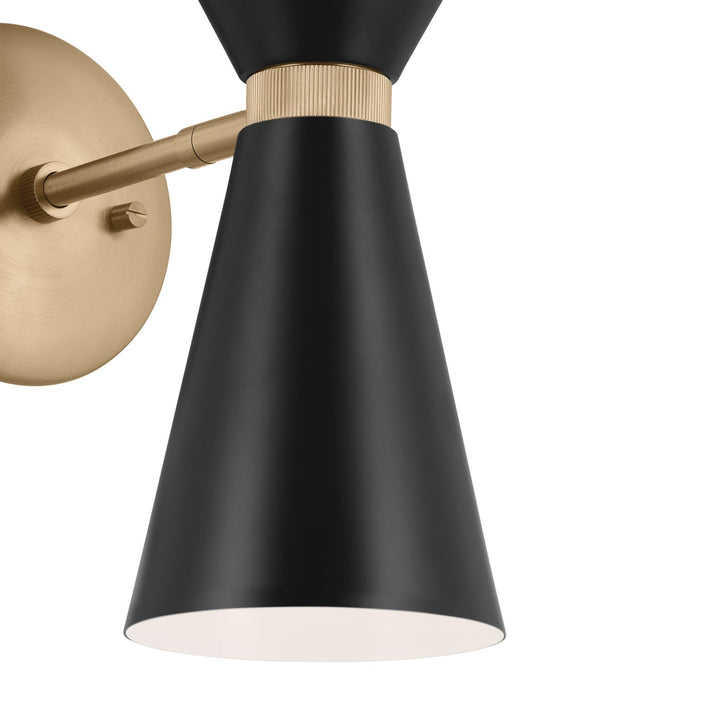 Kichler Canada - 52570CPZBK - Two Light Wall Sconce - Phix - Champagne Bronze