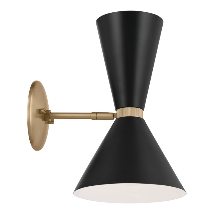 Kichler Canada - 52570CPZBK - Two Light Wall Sconce - Phix - Champagne Bronze