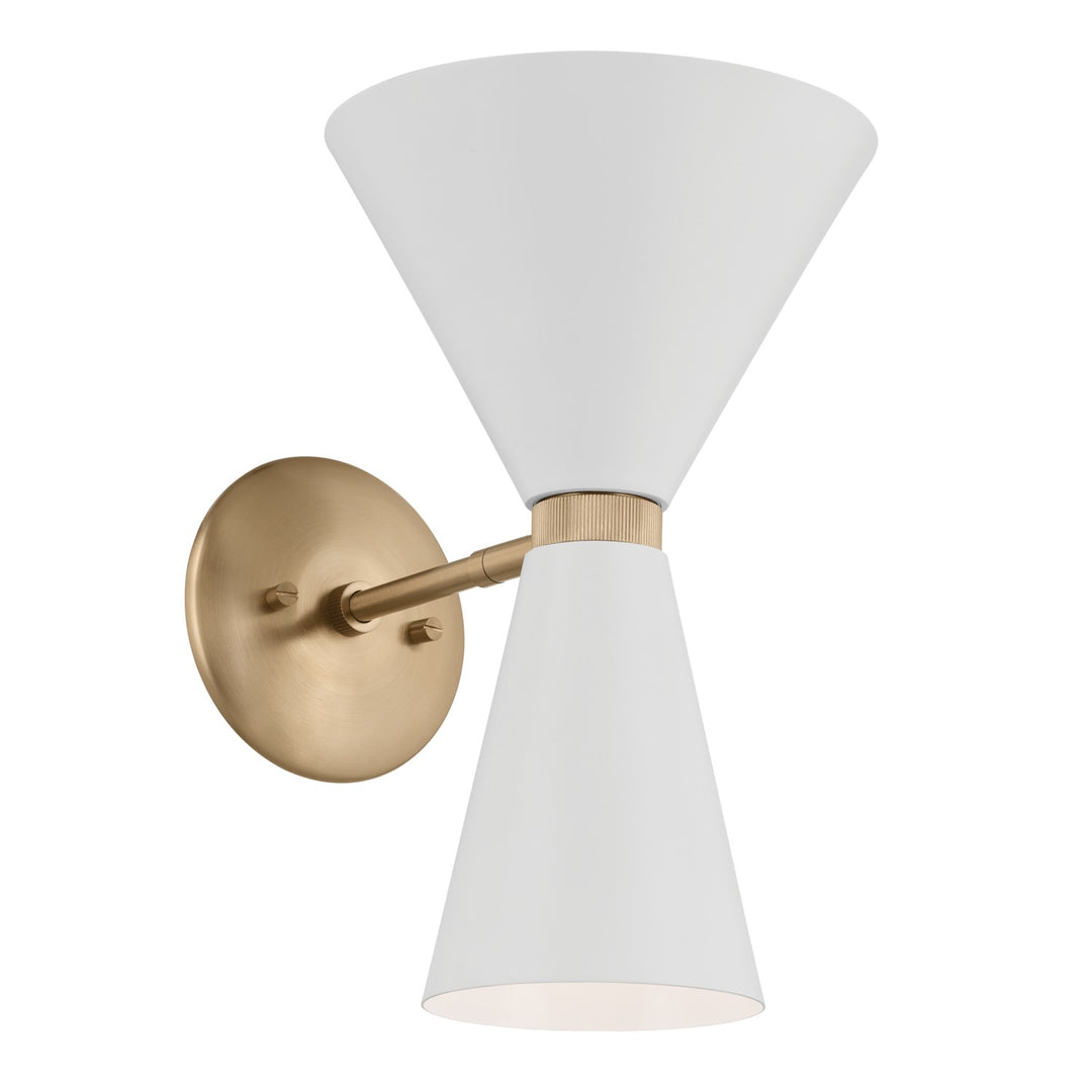 Kichler Canada - 52570CPZWH - Two Light Wall Sconce - Phix - Champagne Bronze