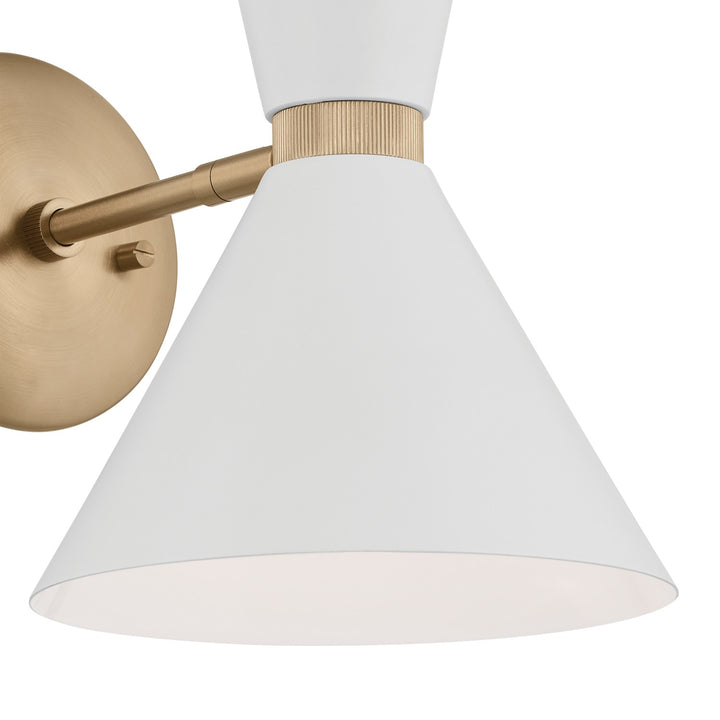 Kichler Canada - 52570CPZWH - Two Light Wall Sconce - Phix - Champagne Bronze