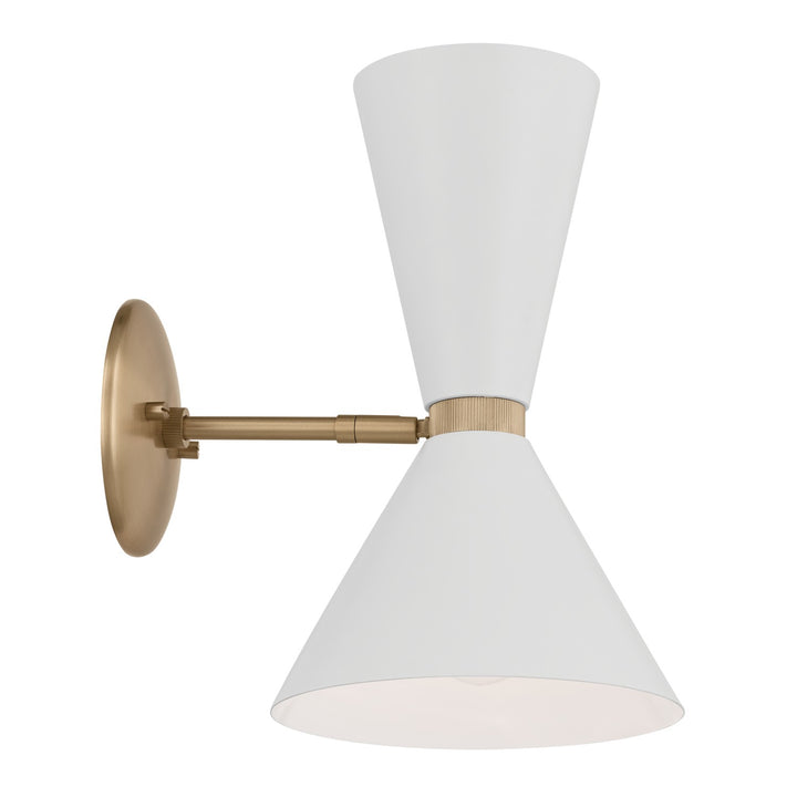Kichler Canada - 52570CPZWH - Two Light Wall Sconce - Phix - Champagne Bronze