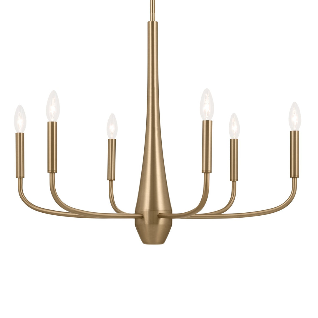 Kichler Canada - 52525CPZ - Six Light Chandelier - Deela - Champagne Bronze
