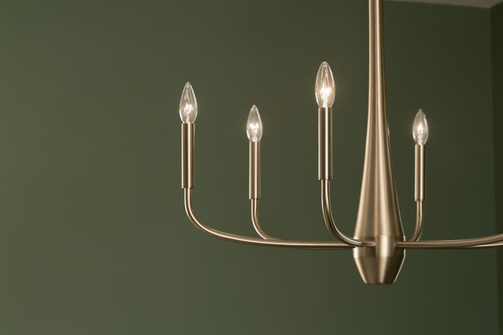 Kichler Canada - 52525CPZ - Six Light Chandelier - Deela - Champagne Bronze