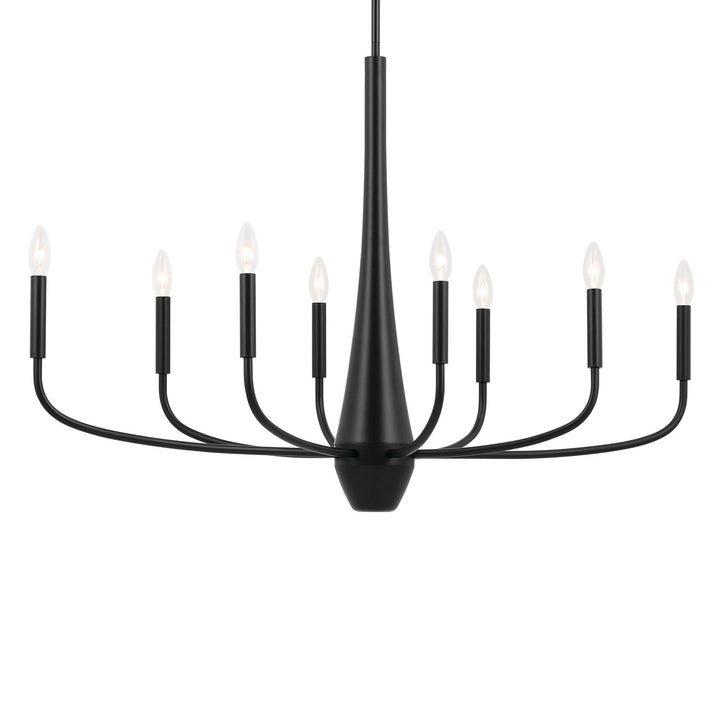 Kichler Canada - 52526BK - Eight Light Chandelier - Deela - Black