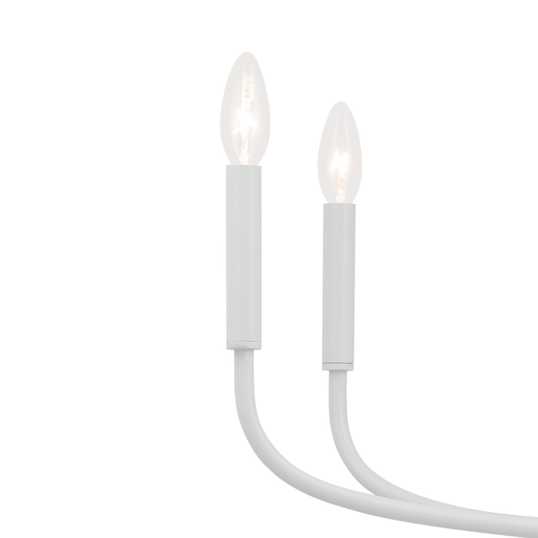 Kichler Canada - 52526WH - Eight Light Chandelier - Deela - White