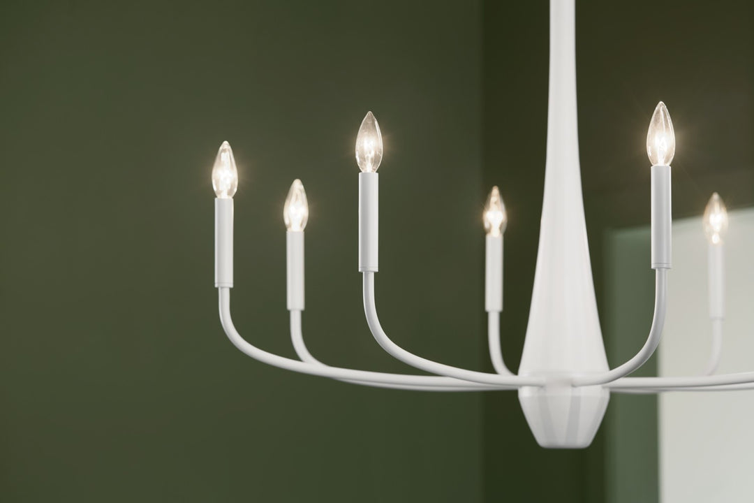 Kichler Canada - 52526WH - Eight Light Chandelier - Deela - White