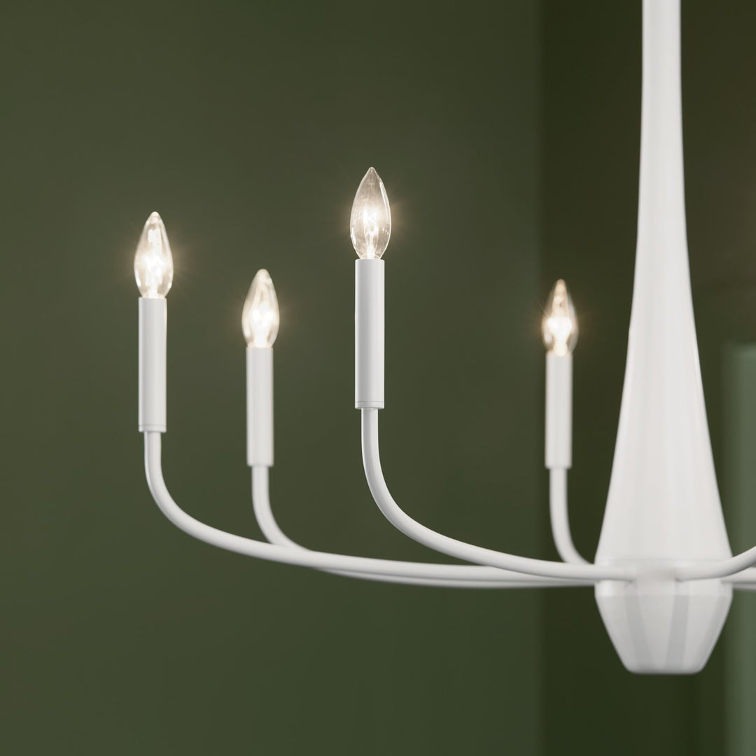Kichler Canada - 52526WH - Eight Light Chandelier - Deela - White
