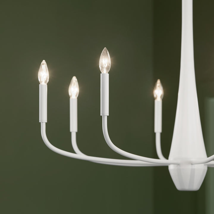 Kichler Canada - 52526WH - Eight Light Chandelier - Deela - White