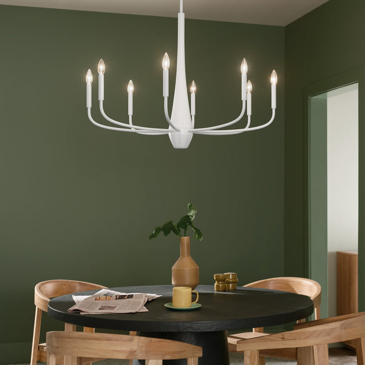 Kichler Canada - 52526WH - Eight Light Chandelier - Deela - White