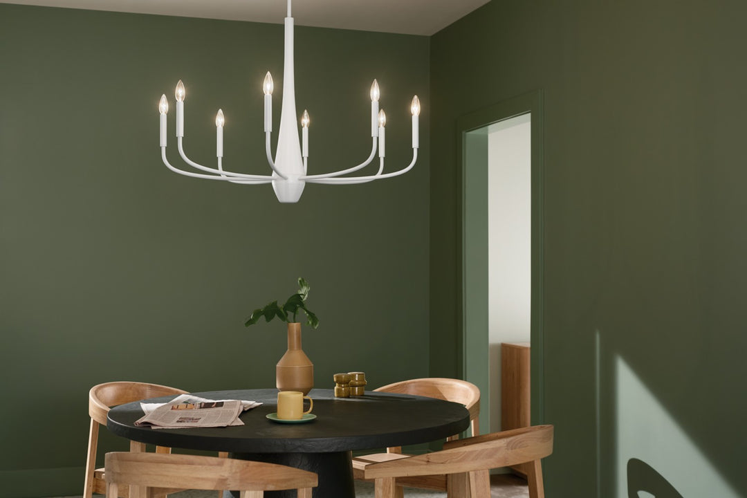 Kichler Canada - 52526WH - Eight Light Chandelier - Deela - White