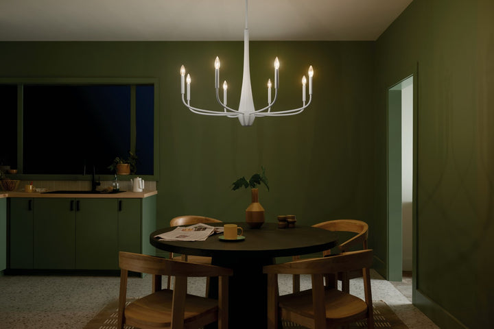 Kichler Canada - 52526WH - Eight Light Chandelier - Deela - White
