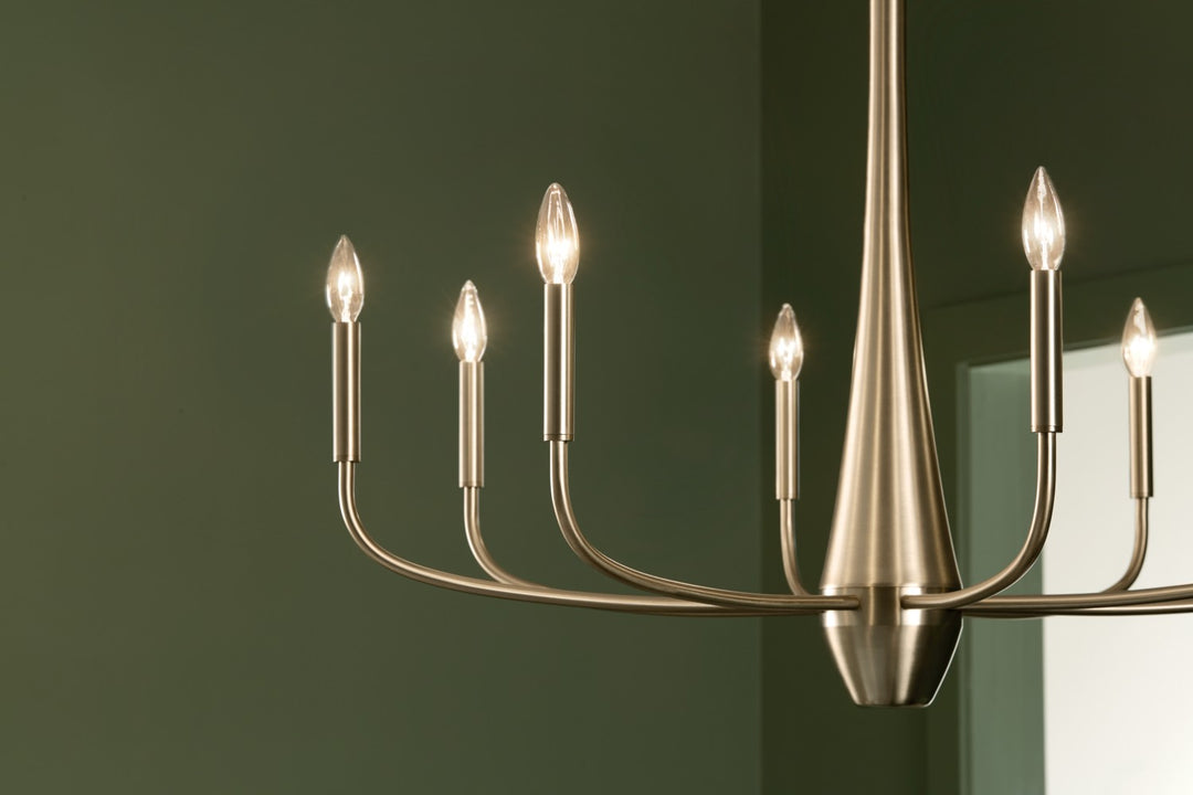 Kichler Canada - 52526CPZ - Eight Light Chandelier - Deela - Champagne Bronze