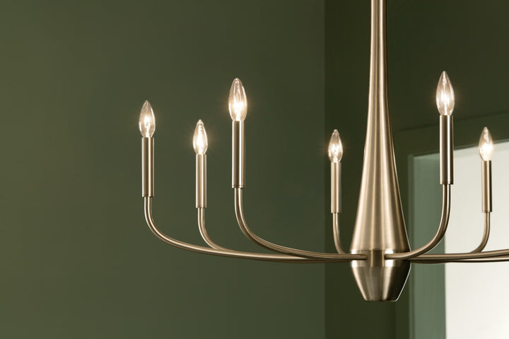 Kichler Canada - 52526CPZ - Eight Light Chandelier - Deela - Champagne Bronze