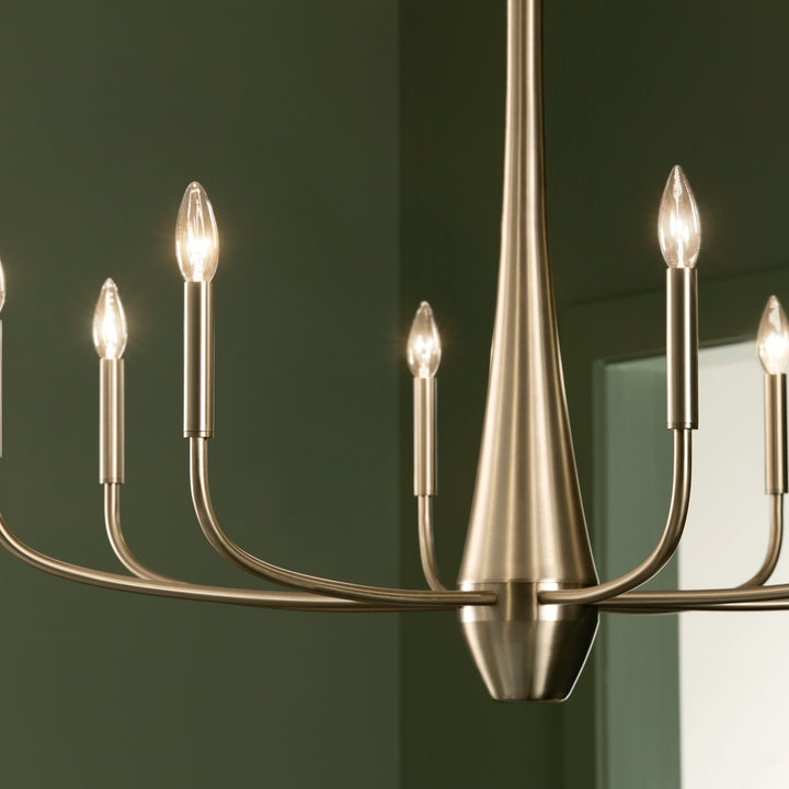 Kichler Canada - 52526CPZ - Eight Light Chandelier - Deela - Champagne Bronze