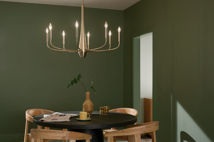 Kichler Canada - 52526CPZ - Eight Light Chandelier - Deela - Champagne Bronze