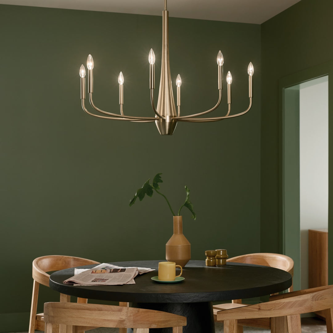 Kichler Canada - 52526CPZ - Eight Light Chandelier - Deela - Champagne Bronze
