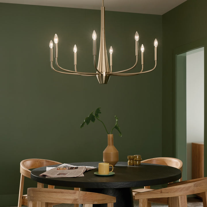 Kichler Canada - 52526CPZ - Eight Light Chandelier - Deela - Champagne Bronze