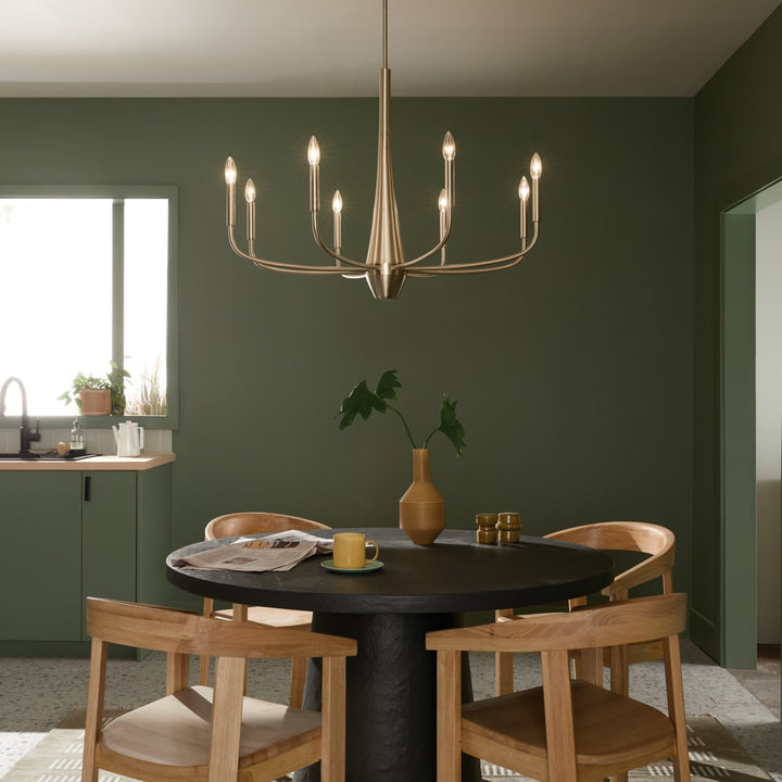 Kichler Canada - 52526CPZ - Eight Light Chandelier - Deela - Champagne Bronze
