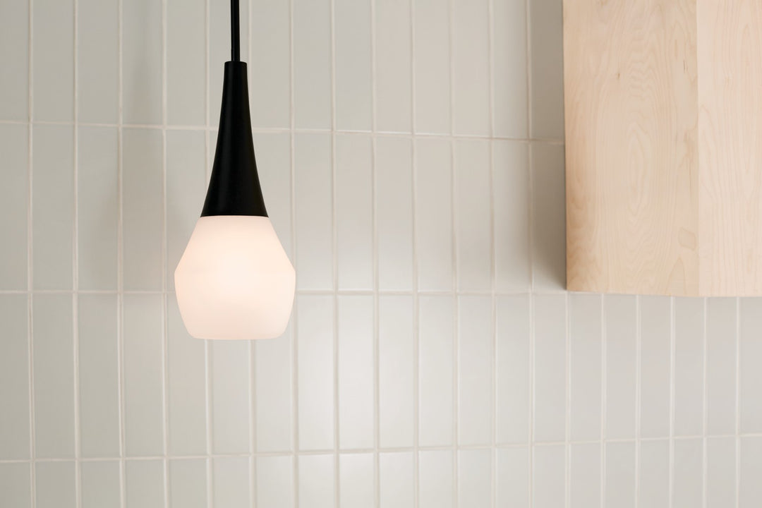 Kichler Canada - 52529BK - One Light Pendant - Deela - Black