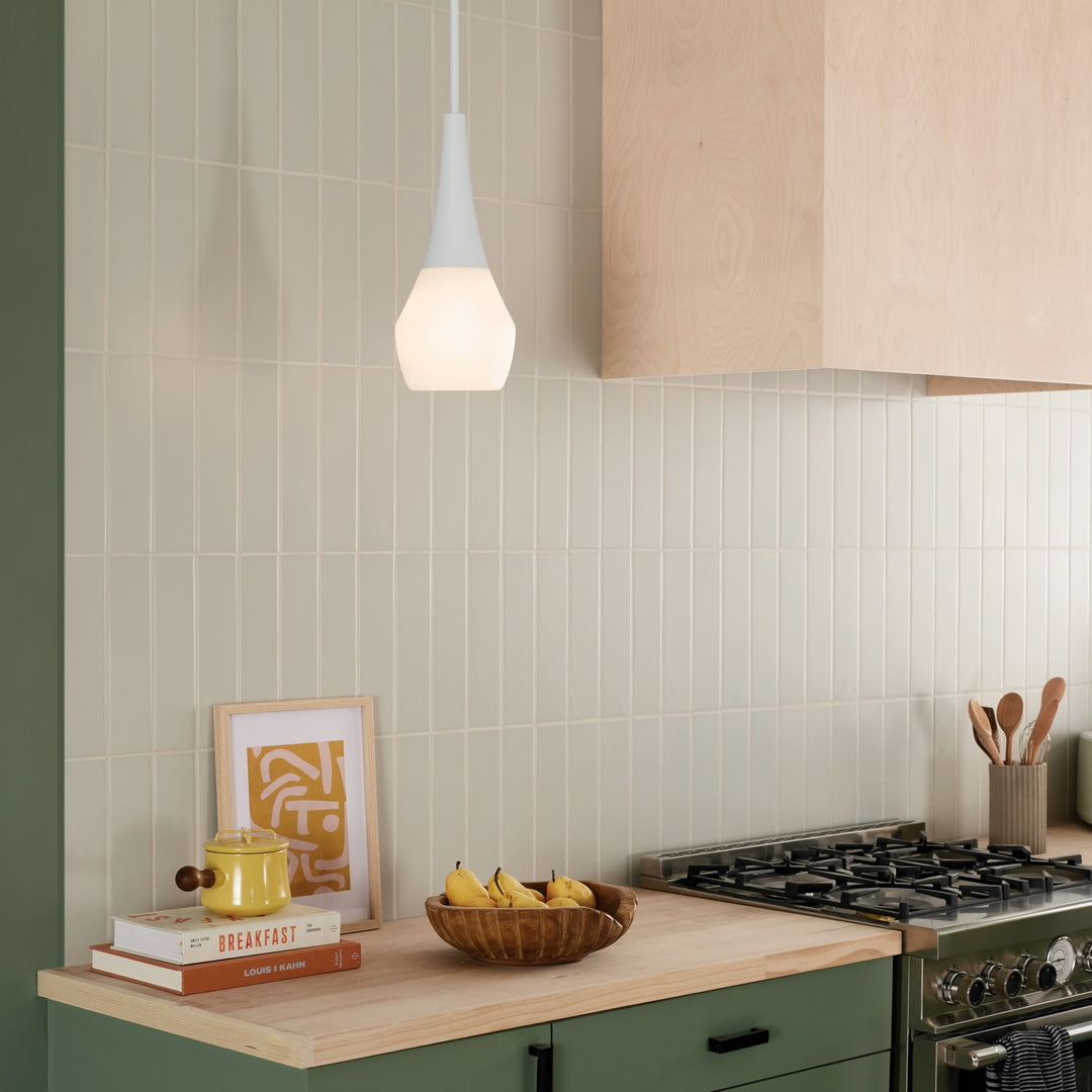 Kichler Canada - 52529WH - One Light Pendant - Deela - White