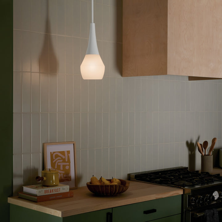 Kichler Canada - 52529WH - One Light Pendant - Deela - White