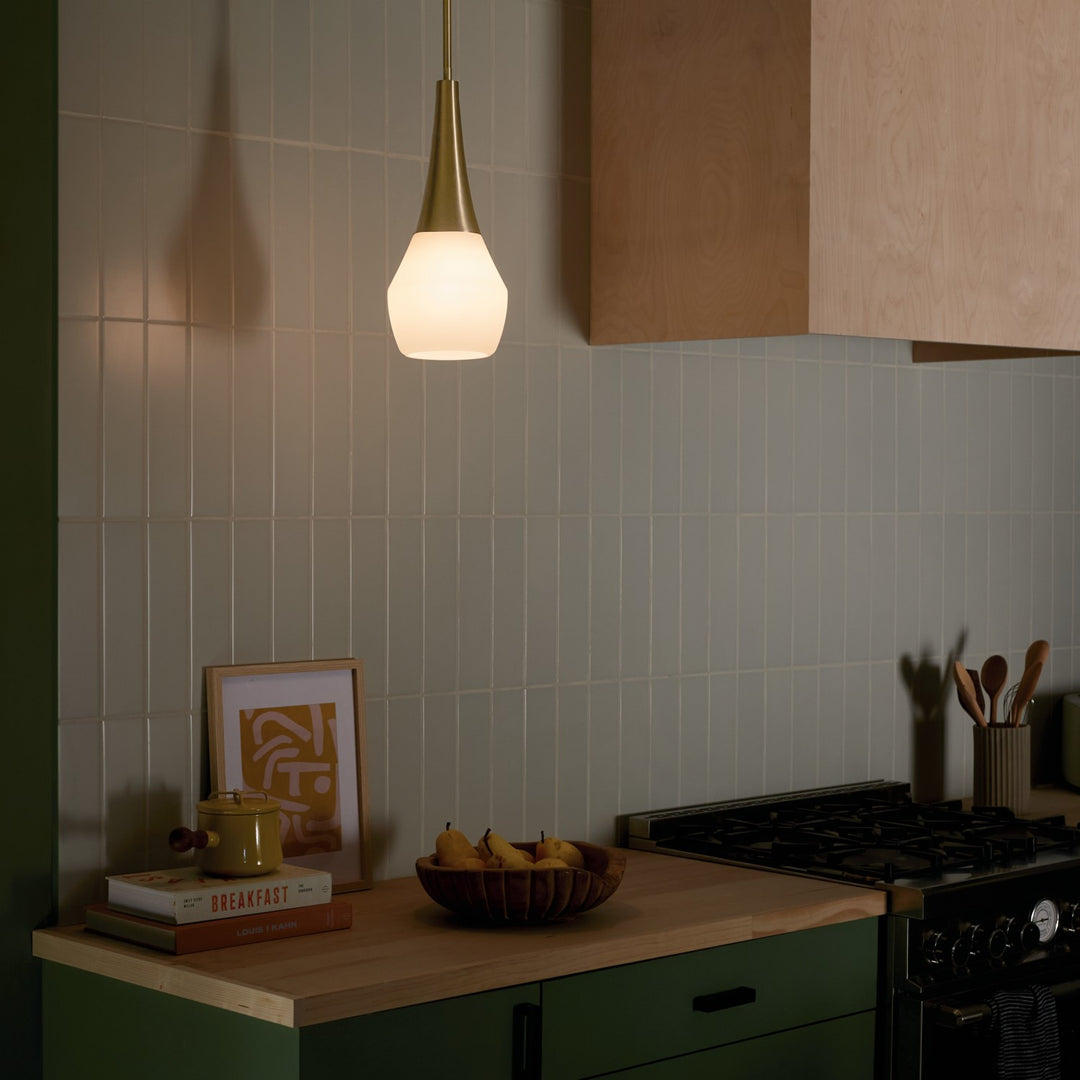 Kichler Canada - 52529CPZ - One Light Pendant - Deela - Champagne Bronze