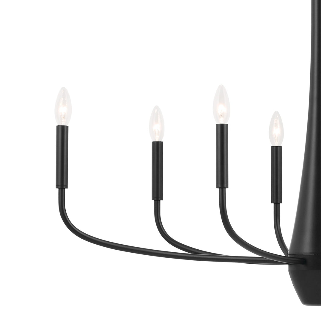 Kichler Canada - 52528BK - Eight Light Chandelier - Deela - Black