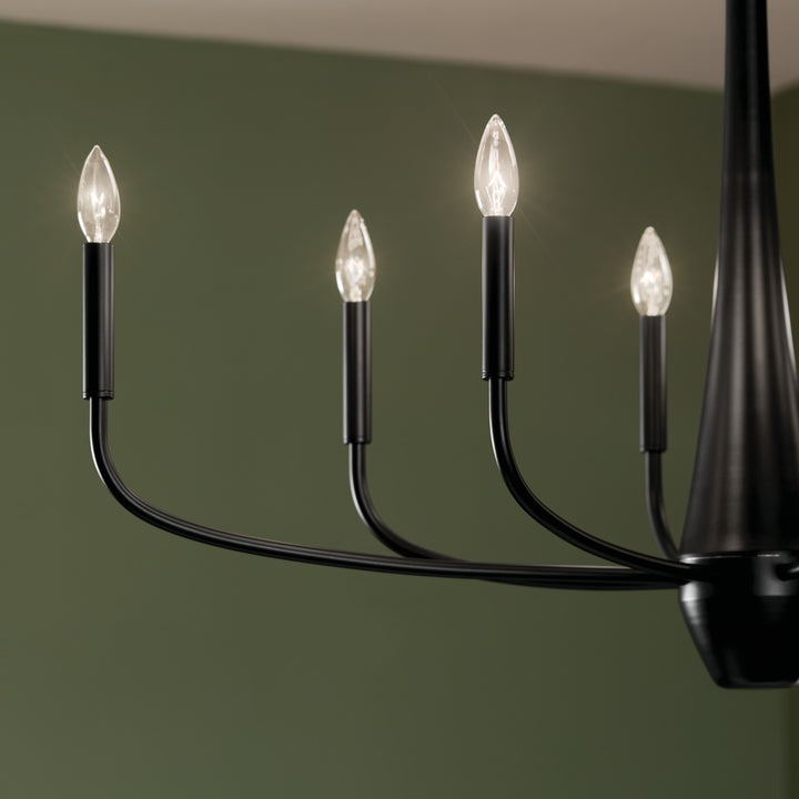 Kichler Canada - 52528BK - Eight Light Chandelier - Deela - Black