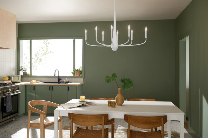 Kichler Canada - 52528WH - Eight Light Chandelier - Deela - White