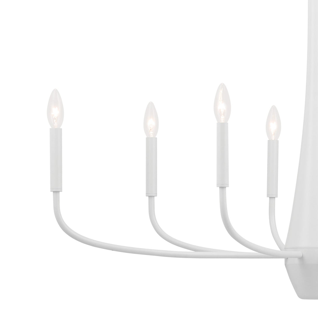 Kichler Canada - 52528WH - Eight Light Chandelier - Deela - White