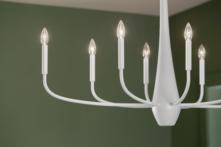Kichler Canada - 52528WH - Eight Light Chandelier - Deela - White