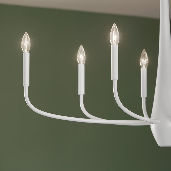Kichler Canada - 52528WH - Eight Light Chandelier - Deela - White