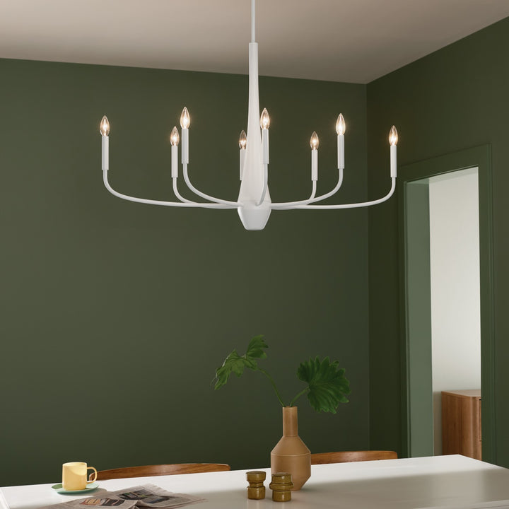 Kichler Canada - 52528WH - Eight Light Chandelier - Deela - White