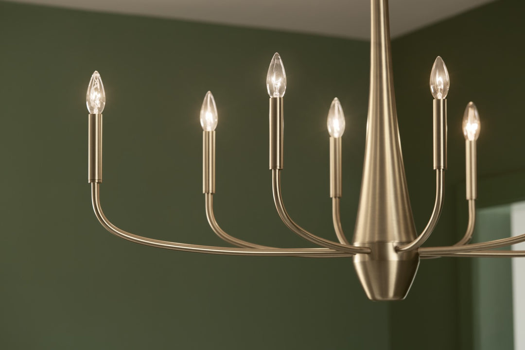 Kichler Canada - 52528CPZ - Eight Light Chandelier - Deela - Champagne Bronze