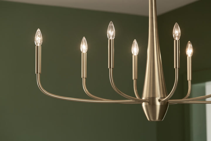 Kichler Canada - 52528CPZ - Eight Light Chandelier - Deela - Champagne Bronze