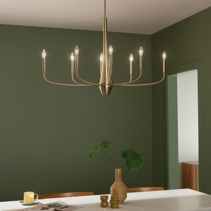 Kichler Canada - 52528CPZ - Eight Light Chandelier - Deela - Champagne Bronze