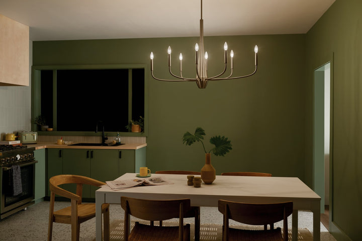 Kichler Canada - 52528CPZ - Eight Light Chandelier - Deela - Champagne Bronze