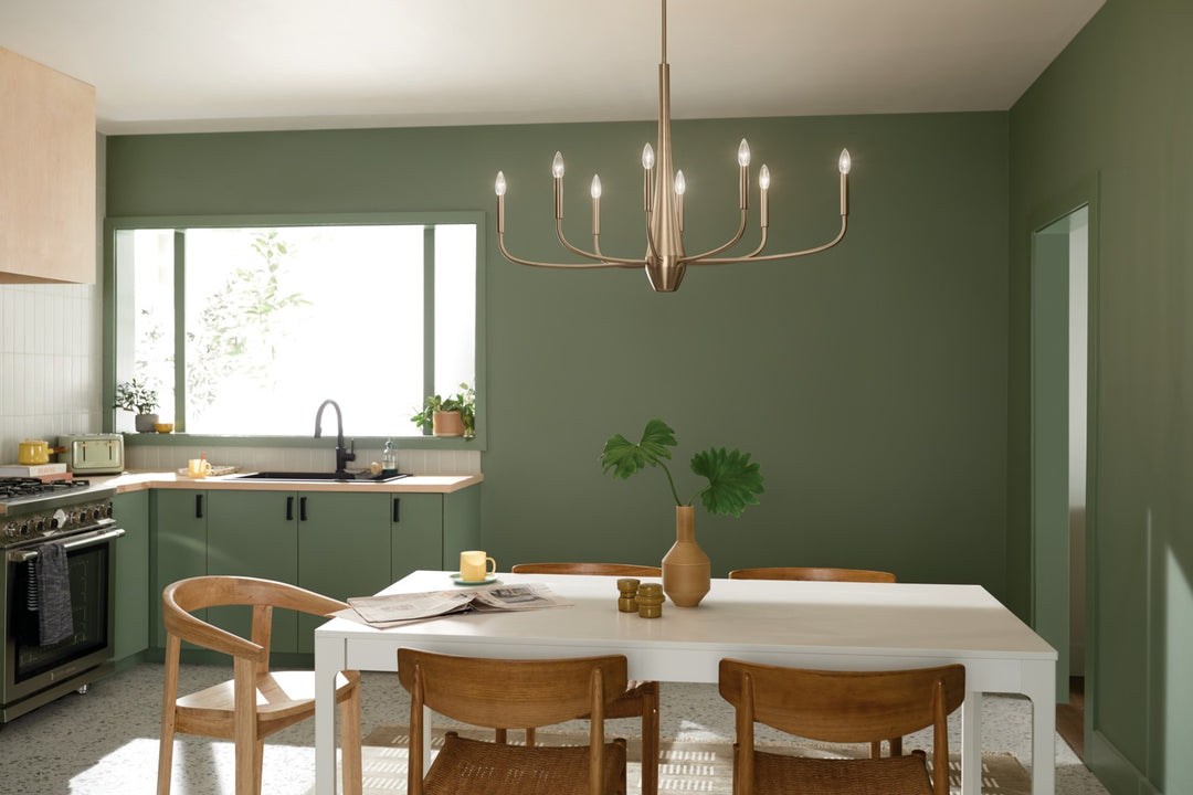 Kichler Canada - 52528CPZ - Eight Light Chandelier - Deela - Champagne Bronze