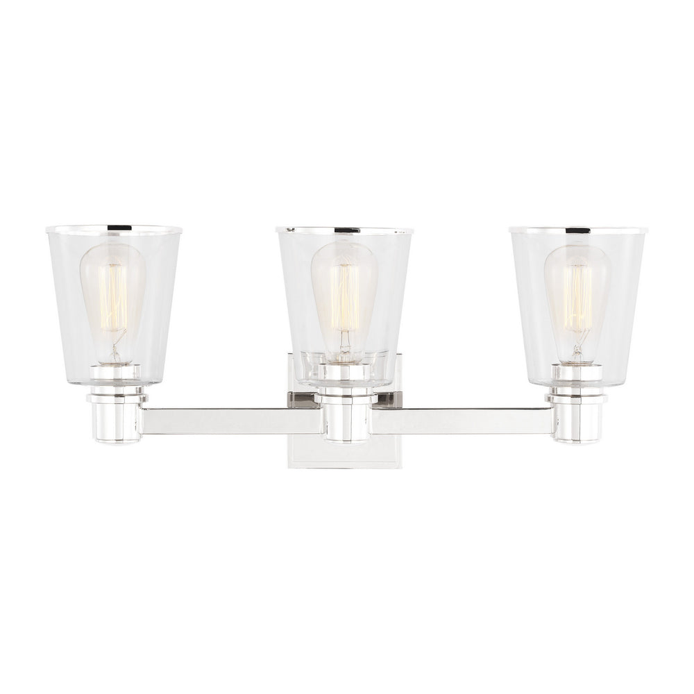 Visual Comfort Studio Canada - CV1033PN - Three Light Bath Vanity - Alessa - Polished Nickel