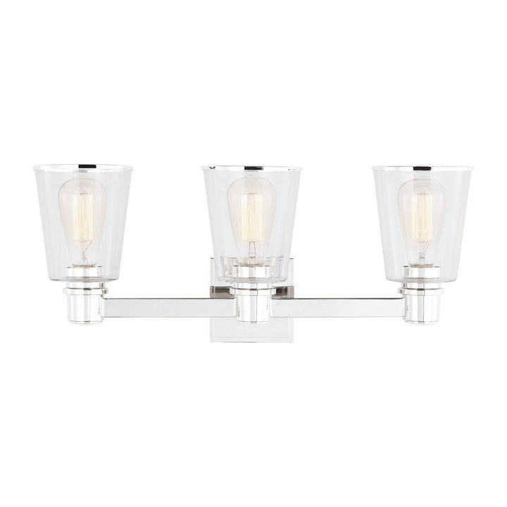 Visual Comfort Studio Canada - CV1033PN - Three Light Bath Vanity - Alessa - Polished Nickel
