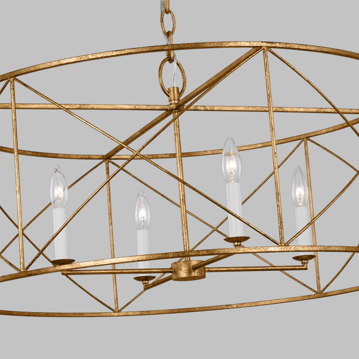 Visual Comfort Studio Canada - CC1624ADB - Four Light Chandelier - Beatrix - Antique Gild