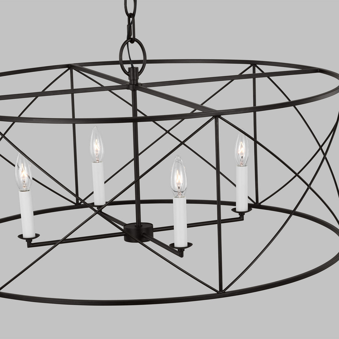 Visual Comfort Studio Canada - CC1624AI - Four Light Chandelier - Beatrix - Aged Iron