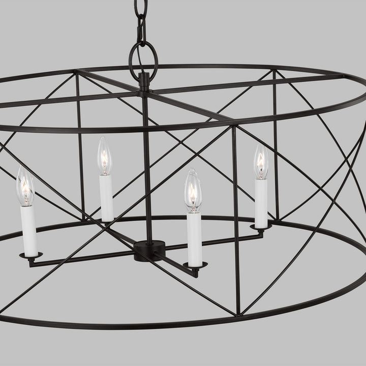 Visual Comfort Studio Canada - CC1624AI - Four Light Chandelier - Beatrix - Aged Iron