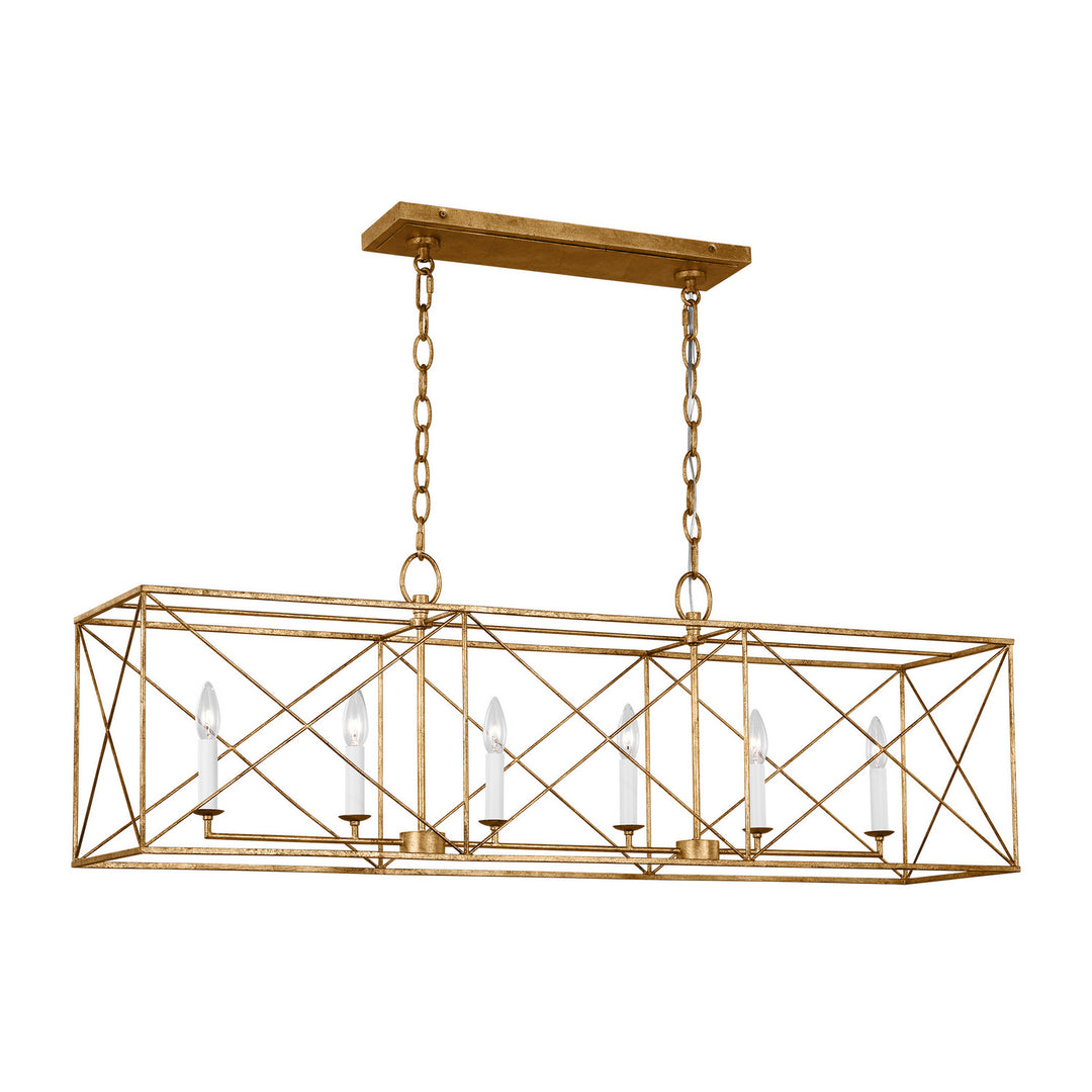 Visual Comfort Studio Canada - CC1646ADB - Six Light Chandelier - Beatrix - Antique Gild
